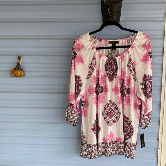 INC International Concepts NEW W/ TAG SZ 2XL Sweet Meadow Shirt Top Blouse - Picture 1 of 8